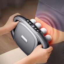 Massage Gun | 8 Interchangeable Heads & 30 Speeds For Deep Muscle Relief & Targeted Acupoint Relaxation - Black - View 3