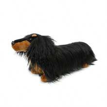 Oreiller chien mignon et long, peluche chien saucisse en fourrure de vison européenne douce et longue. Convient pour la décoration du salon et du canapé, compagnon de sommeil confortable pour les enfants. Peluche cadeau pour Halloween et Noël - Multicolore - Voir 8