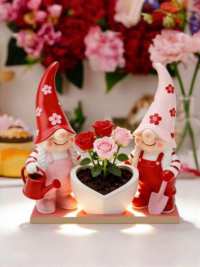 1PC Valentine's Day LOVE Lover Decorative Ornament, Home Dwarf, 2D Printed Decorative Item, Sweetheart Gift, Festival Decorative Ornament, Valentine's Day, Thanksgiving, Mother's Day Gift