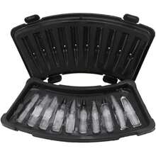 1个3D子弹形冰模，创意冰块托盘，适用于制作冰棍和冰棒 - 黑色 - 查看 4