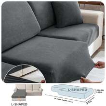 1pc Modern Minimalist Stretch Sofa Cover, Made Of Polyester Fiber, Machine Washable, Protects Sofa From Dust And Dirt, Suitable For All Seasons, Removable & Washable Slip-On Sofa Cushion Cover
