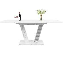 Extendable Table 120/160 X 80 X 76 Cm – Kitchen And Living Room Table With Wood Look And Wing-Shaped Legs