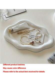 Modern Jewelry Organizer - Elegant Necklace, Bracelet And Earring Display Stand - Durable ABS Resin Tray - Perfect Gift For Men & Women, Suitable For Christmas, Birthday, Wedding, Valentine's Day - Decor For Vanity, Office Desk And Parties - Jewelry Storage Tray