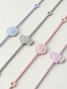 3pcs/Set Baby Teethers & Bottle Silicone Strap, Adjustable Anti-Lost Strap For Baby Bottles, Suitable For Stroller, Car Seat, High Chair, Crib, Pacifier Hanging Chain - 3pcs - View 8