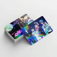 124pcs Anime Series Double-Sided LOMO Cards, 60pcs Cards & 64pcs Stickers, Suitable For Anime Fans Collection, Fan Gift - Multicolor - View 10