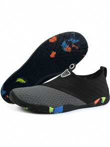 Men's Water Shoes, Unisex Swim Shoes, Beach Shoes, Canyon Shoes, Outdoor Sports Shoes, Lightweight Surfing, Swimming, Beach Sports, Kay, Diving, Swimming, Anti-Slip Shoes; Barefoot Water Socks With Anti-Slip Design - Grey - View 8