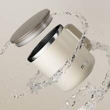 1个304不锈钢咖啡杯，带盖和手柄，双层隔热水瓶，大容量可重复使用保温杯，适用于茶、牛奶、咖啡，经久耐用，适合学生、办公室、户外、露营、野餐等场合。