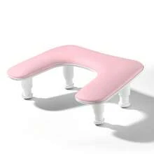 Adjustable U-Shaped Nail Technician Armrest - White PU Leather Nail Hand Rest - Multicolor - View 19