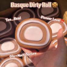 1个高延展性超柔软天鹅绒佛手柑红茶卷慢回弹挤压手指减压捏捏玩具，缝纫玩具，旅行玩具，课堂减压玩具，迷你小玩意，洗澡玩具，圣诞文具，压力球，生日礼物，圣诞礼物，万圣节礼物，完美礼物，礼品 - 彩色 - 查看 5