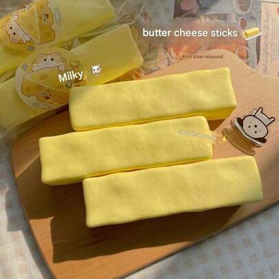 2026 Bestselling Soft Butter Cheese Squeeze Toy, Stress Relief Squeeze Toy, Perfect Gift For Friends, Family, Birthday, Valentine's Day, New Year