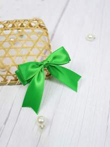 4pcs St. Patrick's Day Hair Accessories, Irish Glossy Satin Bow Hair Clips, Clover Alligator Clip Headpieces, Essential Fashion Accessories For Holiday Dress-Up, Perfect Gifts For Family And Friends - Multicolor - View 15