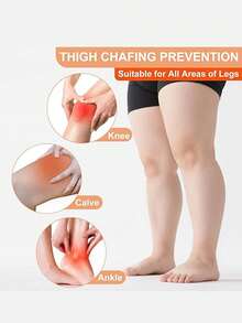 10/20pcs Women's Thigh Chafing Guards, Inner Thigh Anti-Friction Pads, Invisible Leg Protectors For Walking, Running, Workout And Exercise - Multicolor - View 5