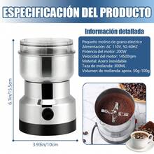 Molinillo De Café Eléctrico, Four Edged Blade 200w High Power Ultrafine Coffee Triturator,Molinillo De Café Portátil,Mini Pulverizador De Acero Inoxidable Para Hogar - Acero inoxidable 304 - Ver 3
