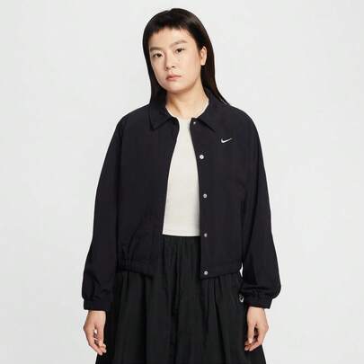 Nike 女士 AS W NSW OS 教练 JKT MOD 梭织夹克（无帽）IF0213-010