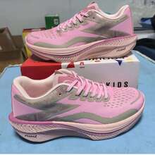 Chaussures de course décontractées édition limitée Année du Serpent, chaussures de sport de course professionnelles avec plaque de carbone amortissante pour hommes et femmes - Frêne rose - Voir 6