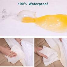 JASUVII Protectores de colchón Protector Cubre Colchón Impermeable a Prueba de ácaros  Suave Transpirable Funda de colchón King:198 x 203 x 45CM - Rey - Ver 4