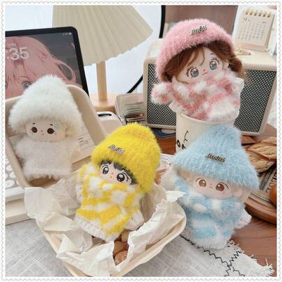 New 1-3 Generation 15-17cm Accessory Set: Suspender Pants, Dress, Hat, Pants Collection Outfit. LABOBO Clothes For LABUBU Figurine Party Gathering Costume, Compatible With LABUBU Doll (Clothes Only, No Shoes)