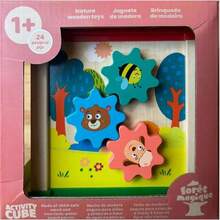 Cubo de Actividades de Madera, Juguete Educativo para Niños de 1+ Año, 24 Piezas, Diseño de Animales del Bosque,40963459 - Multicolor - Ver 5
