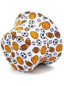 1顶男女通用双面渔夫帽，运动球印花，休闲透气，适合户外活动、日常佩戴、情侣装，四季皆宜 - A - 查看 4