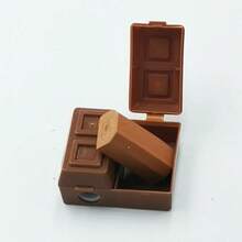 1 st kreativ chokladformad pennvässare med suddgummi, student- och kontorsmaterial - pennvässare - Visa 2