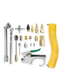 Kit Accesorios Aire Compresor 18 Piezas Manguera Espiral 15m 1/4 Herramientas Manuales Profesional - Gris Oscuro - Ver 8