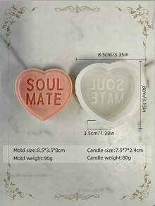 Romantic Heart Proposal Silicone Mold Combination, Valentine's Day Anniversary Candlelight Dinner, Table Decoration, Perfect Aromatherapy And Decorative Plaster Creation, Handmade Soap Making Mold - A - View 9