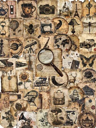 Zestaw 50 naklejek w stylu retro, kreatywne naklejki graffiti, odpowiednie na laptopa, deskorolkę, gitarę, lodówkę, bagaż, telefon, kask, zderzak, wystrój domu, artykuły szkolne, urodziny, prezenty świąteczne