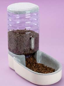 Automatic Pet Feeder For Dogs And Cats, Dog Bowls, Cat Bowls, Food Bowls, And Food Storage Containers. - 3.8L Gray - View 3
