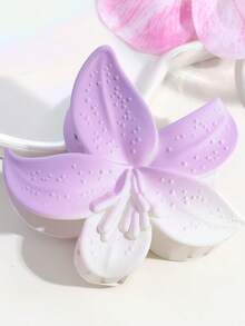 1个/3个/6个装 花卉印花休闲ABS塑料（ABS树脂）2026新款雏菊发夹，适合海滩、旅行、派对、度假、返校等场合，甜美发夹 - 彩色 - 查看 5