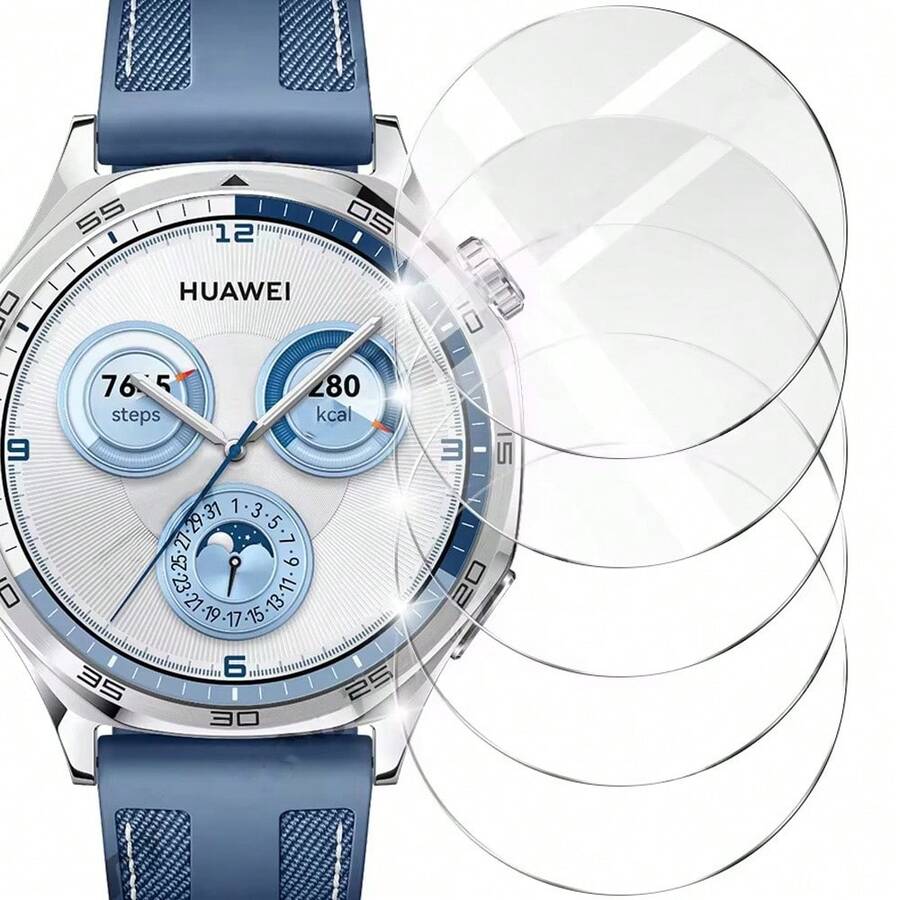 46mm/42mm/41mm Tempered Glass Screen Protector Accessories For HW Watch GT 6/5/4/ GT6 GT5 Pro GT4 Screen Protection Essentials, Applicable To Daily Shield, Office, Home Daily Shield Office Home Watch Cover Watch Accessories Watch Screen Protector Waterproof Shockproof Anti-Fall Scratch Resistant