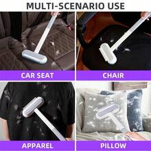 Multifunctional Pet Hair Remover, 3-In-1 Tool, Reusable And Washable Brush For Removing Dog And Cat Hair With Long Handle, For Furniture, Sofas, Carpets And Laundry. - Blue - View 4
