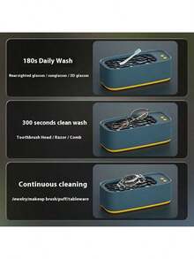 500mAh 超声波清洗器，迷你高频振动可调节眼镜、珠宝、奶嘴清洁工具 - 多色 - 查看 8