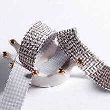 Cinta de dientes de perro dentada, accesorios para el cabello de moños para hornear pasteles DIY, flores para zapatos, cinta tejida para ramos de regalo - Multicolor - Ver 22