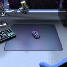 ATTACK SHARK CM03 电竞游戏鼠标垫，速度型大号鼠标垫，防水表面，防滑橡胶底座，XL 尺寸，全息彩虹涂层，17.72 英寸 x 15.75 英寸 x 0.16 英寸 - 彩色 - 查看 8