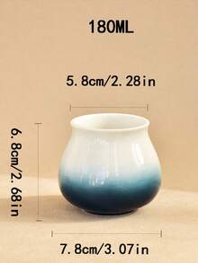 1pc China-Made Ceramic, Ceramic, Creative Personalized Mug, Household Coffee Cup, Master Cup, Water Cup, Breakfast Cup - Multicolor - View 10