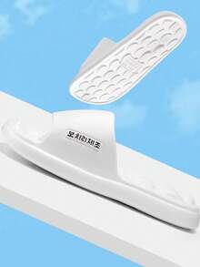 古法东方穴位按摩鞋，行走时可按摩，家居鞋，女士拖鞋，平底鞋，情侣鞋，软底酒店浴室女士平底沙滩鞋 - 白色 - 查看 3