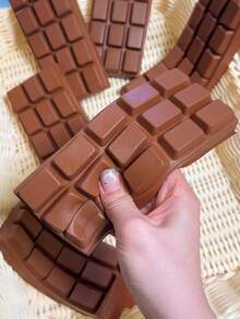 1pc Slow Rising Chocolate Scented Squeeze Toys - Realistic Food Sensory Fidget Toys - Multicolor - View 2