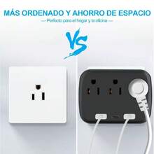MULTICONTACTS WITH 2 TYPE C PORTS, USB PORTS AND 4 NORMAL CONTACTS - Multicolor - View 3