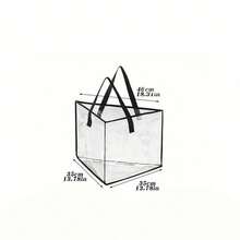 1PC/2PCS Transparent Clothes Storage Bags Large Capacity Triangle Shape Foldable Moving Bags - Clear - View 7