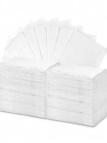 50/125Pcs Dental Bib Sheets - Tattoo Table Covers Bib Tattoo Piercing Dentist Bibs Patient Bibs Tattoo Tray Covers 3 Ply Dental Bibs Sheets - 白色 - 查看 1