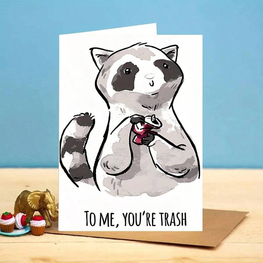 1 Set Funny Birthday Greeting Card With Envelope, Creative Birthday Wishes Card, Best Gift For Your Best Friends, Sisters, Family, Brothers, Boyfriends, Husbands - Sets - View 1