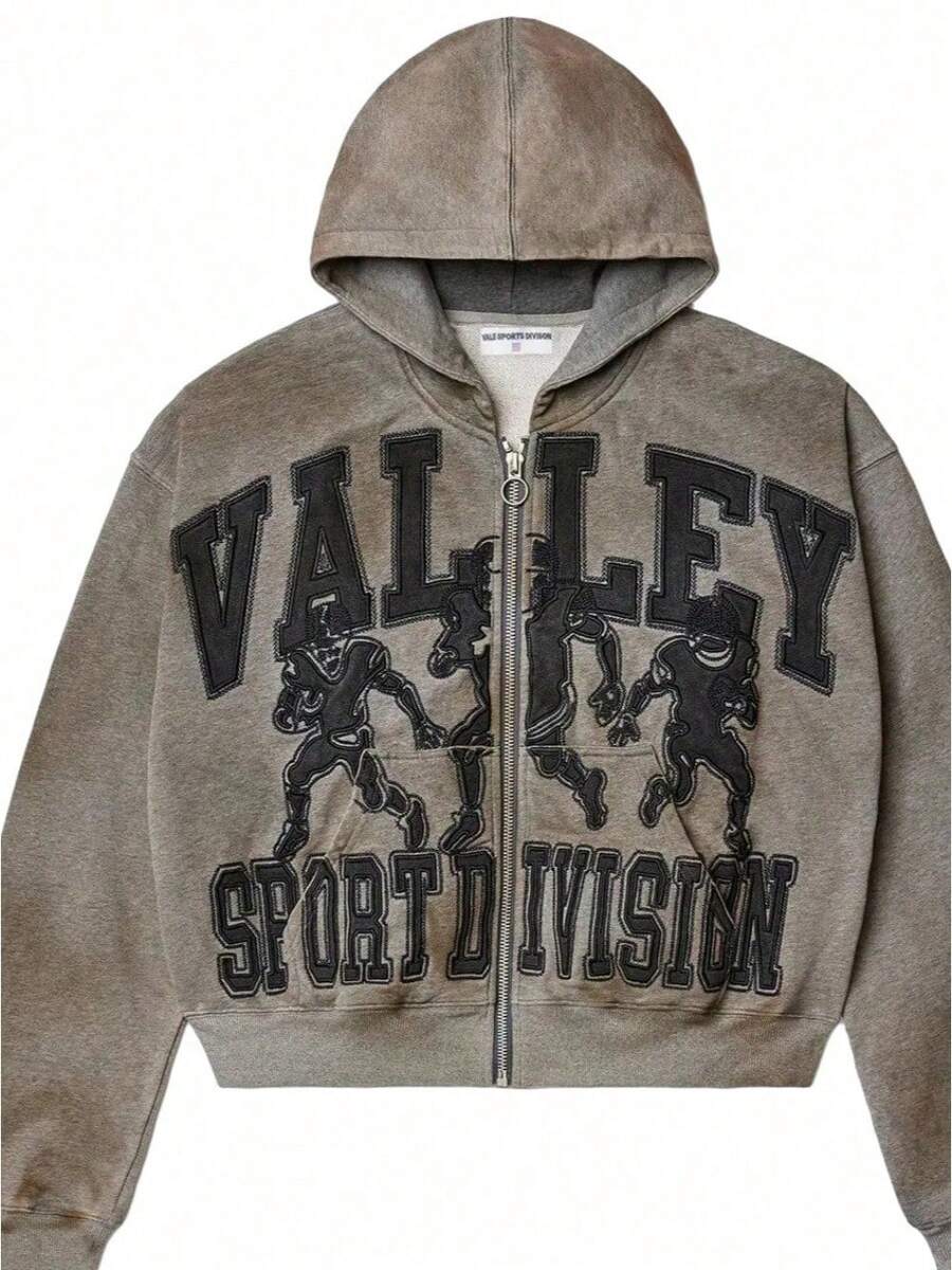 Fashion And Leisure Cross-Border European And American Personalized Street  Brand Y2k Couple Hooded Sweater American Retro Camouflage Printed Zipper Jacket - YN-05 - 查看 1