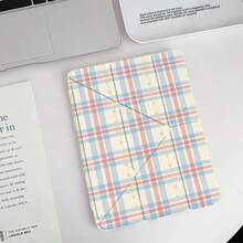 Minimalist Y-Shaped Foldable Spray-Painted Transparent Acrylic Crystal Flat Protective Case, Compatible With Pad Mini6/7/9.7/10.2/10.5/10.9/12.9/13/Pro 11, 10th Generation, Protective Case Supports Multi-Angle Adjustment, Six Bracket Placement Modes, Built-In Pen Slot, Transparent Back Cover, Anti-Drop Protection, Auto Wake/Sleep - Transparent Y-fold Single-sided Printing 11AH - View 15