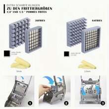 2pcs 1pc Stainless Steel Vegetable & Fruit Knife, French Fry Cutter, Potato Slicer, Vegetable Chopper, Onion Chopper, Food Chopper, Kitchen Tools For Cutting Potatoes, Carrots, Cucumbers - Multicolor - View 7