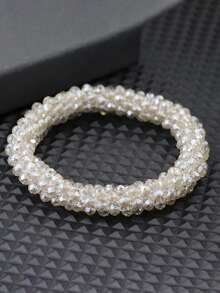 diffone 时尚小锆石珠手链，女士女孩臂环手链饰品 - 女士鋯石手鍊 - 查看 4