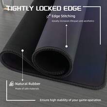 ATTACK SHARK CM03 专业电竞游戏鼠标垫 - 速度型防水表面，缝边设计，防滑橡胶底座，全息覆膜，渐变紫色（17.72 英寸 x 15.75 英寸 x 0.16 英寸） - 彩色 - 查看 5