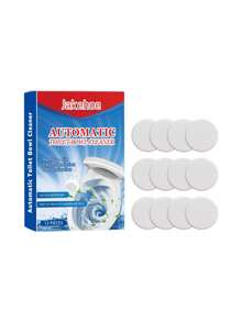 jakehoe 12片装马桶清洁片，马桶清洁片，强力马桶除垢剂，马桶清洁片，马桶除垢剂，强力马桶清洁剂，马桶清新片，马桶清洁剂 - 固體 - 查看 10