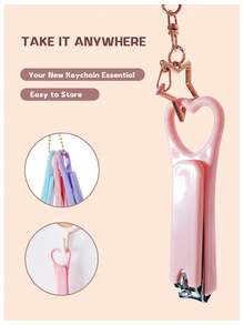 马卡龙色可爱指甲钳，迷你心形设计，多种颜色可选，便携式居家旅行护理，小型派对生日礼物，经济时尚的配件，指甲钳，美甲工具，修脚，专业指甲钳，美甲师必备，批发分销，价格实惠的指甲钳，节日礼物，情人节礼物 - 彩色 - 查看 7