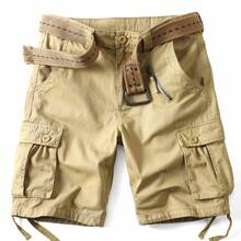 AKARMY Men's Cargo Pants,  Camo Shorts Pants Casual Shorts 650g Pants / 1 Pcs Pants / 100% Cotton Design For Working Outdoors And Hiking Camo Summer Regular Fit Daily(No Belt) - 卡其色 - 查看 14