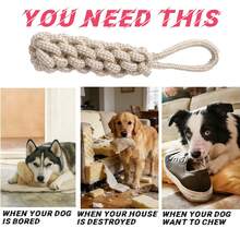 Linen Dog Toys Set, Suitable For Medium & Small Dogs, Includes Rope Toys, Chew Toys With Knots & Balls, Tug Of War, Training, Gum Massage - Multicolor - View 4